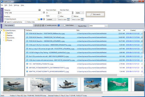 Fast file locator and disk cataloging utility